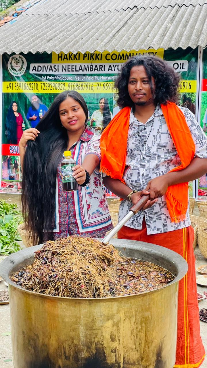 🔻Neelambari Adivasi Herbal Hair Oil For Hair fall and Regrowth.